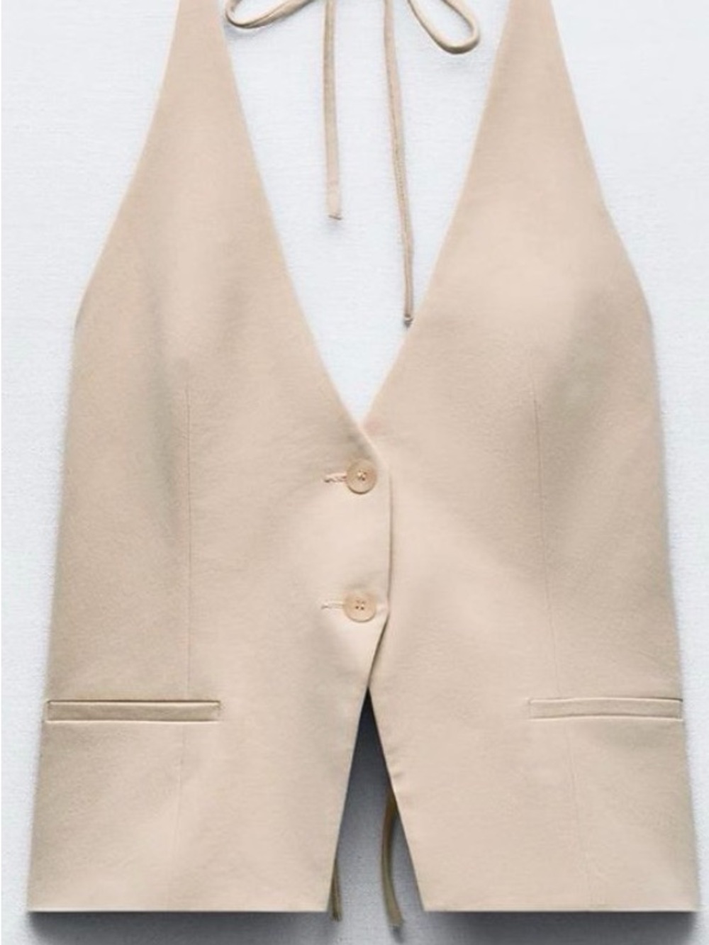 Zara Halter-Style Vest Top